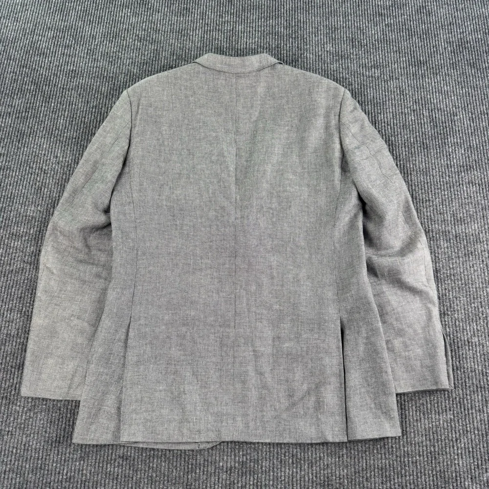 J.Crew Ludlow Suit Jacket 42L Gray Birdseye Cotton Italian Cloth Sport Coat